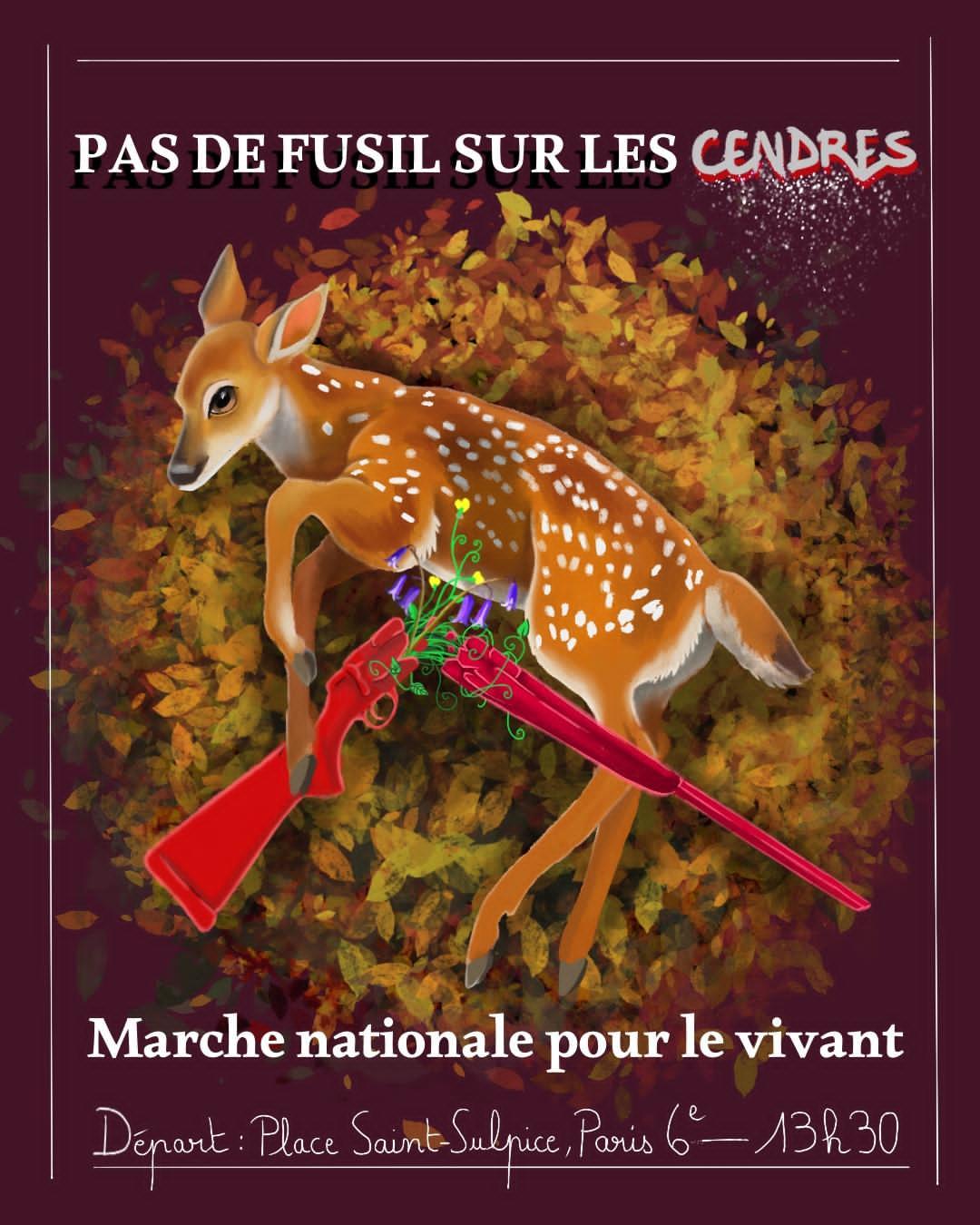 Affiche de la Marche nationale pour le vivant (marche reportée)